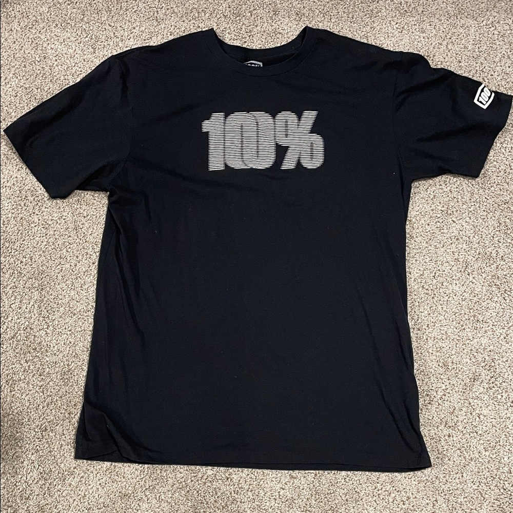 100% Black Men's T-Shirt